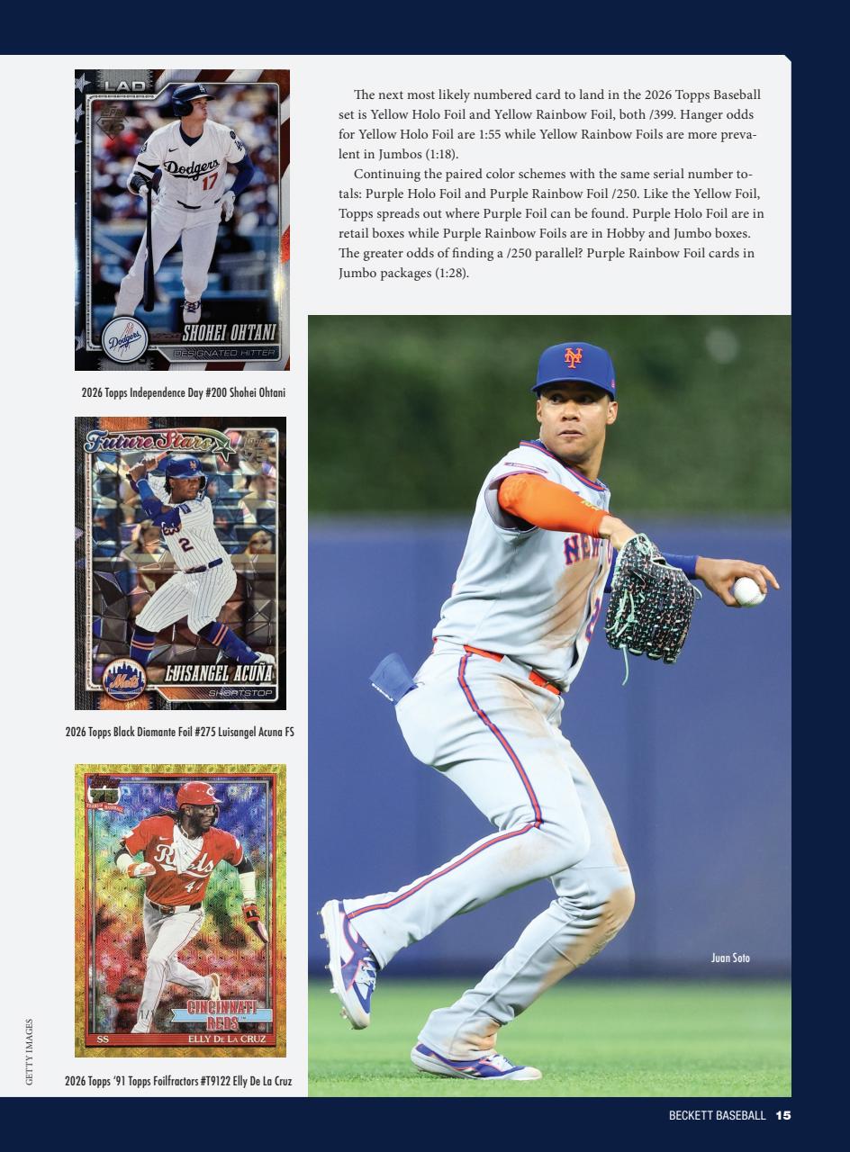 Beckett Baseball Magazine Preview Pages