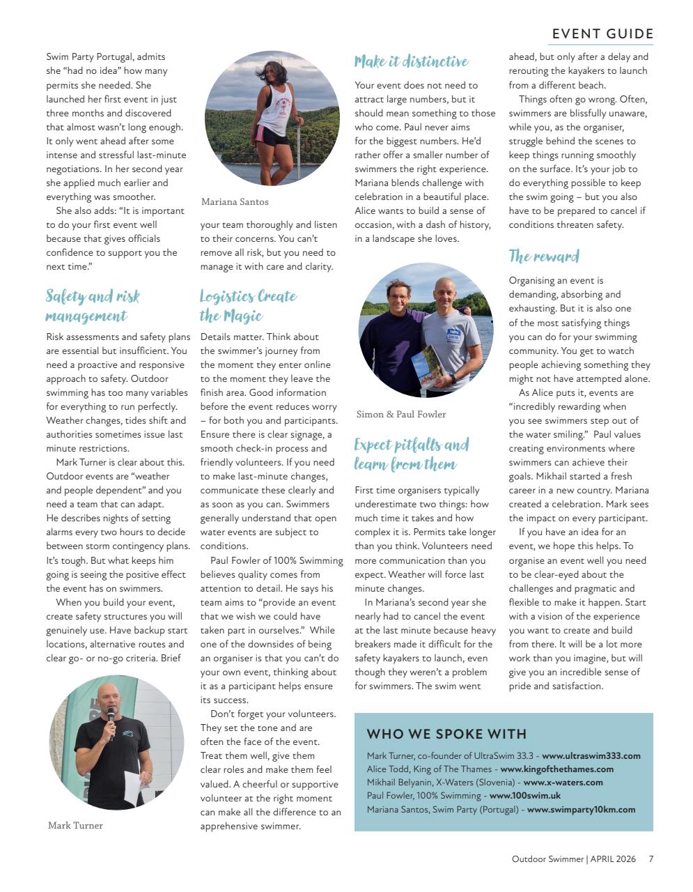 Outdoor Swimmer Preview Pages