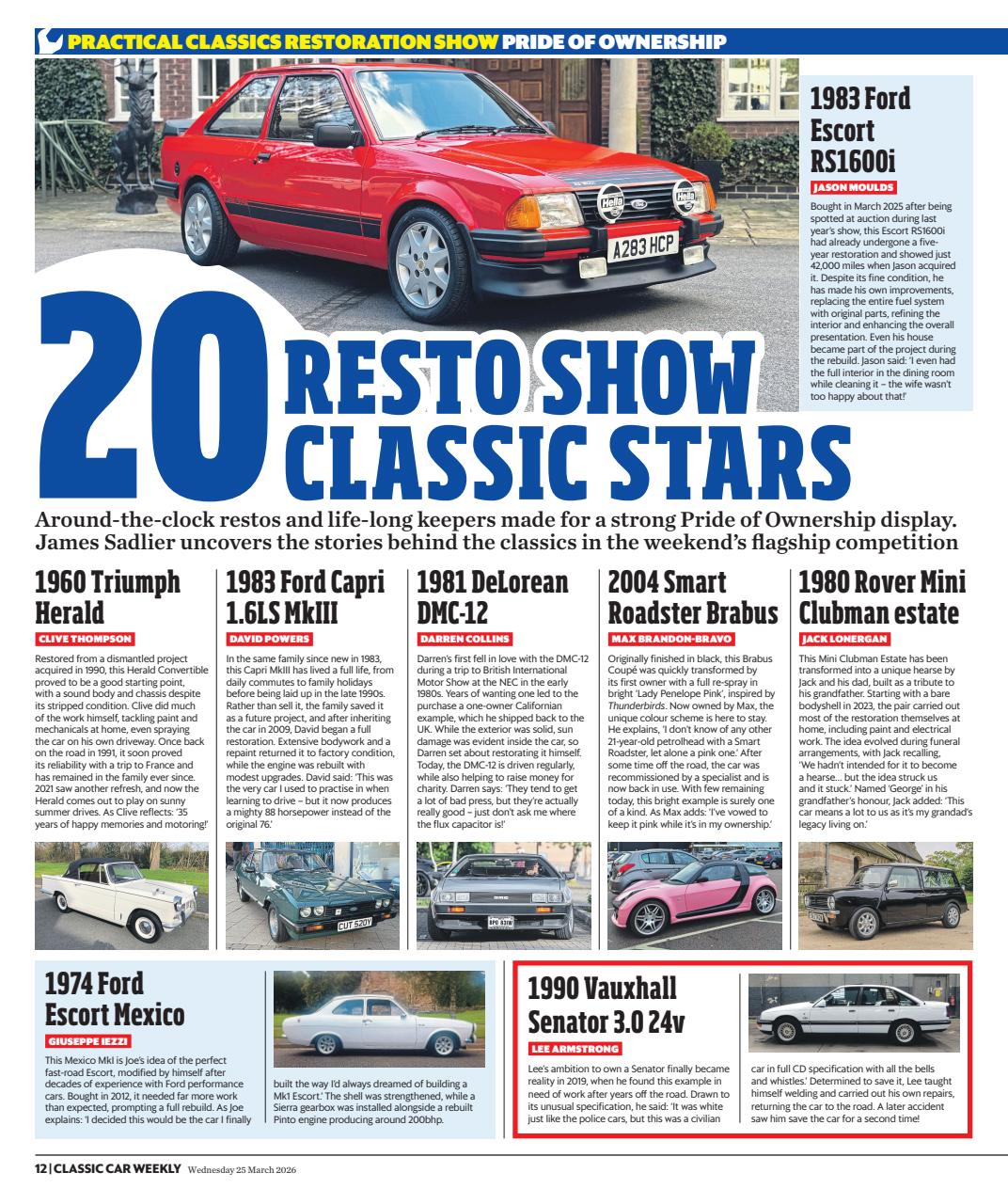 Classic Car Weekly Preview Pages