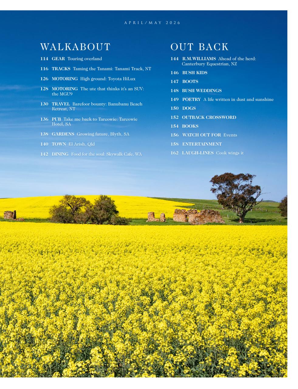 OUTBACK Magazine Preview Pages