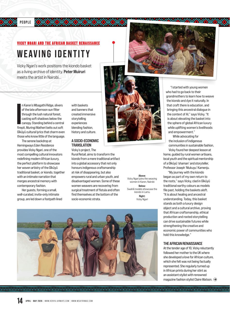 MSAFIRI – Kenya Airways Inflight Preview Pages