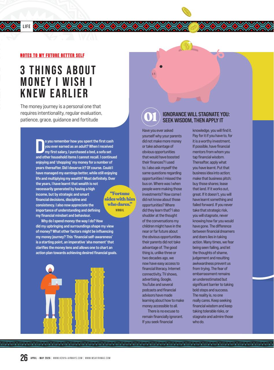 MSAFIRI – Kenya Airways Inflight Preview Pages