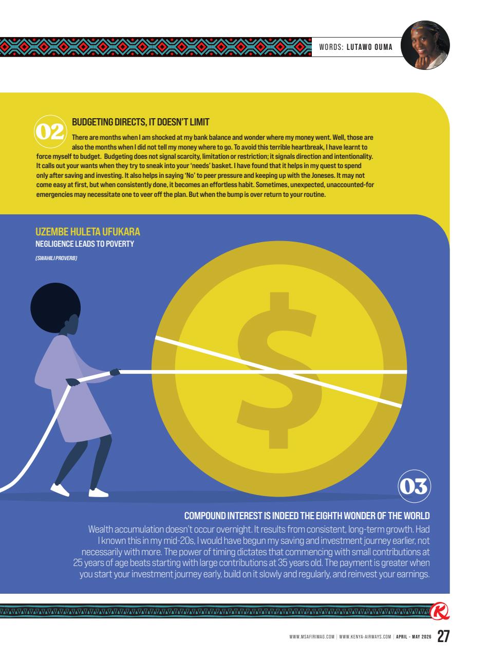 MSAFIRI – Kenya Airways Inflight Preview Pages