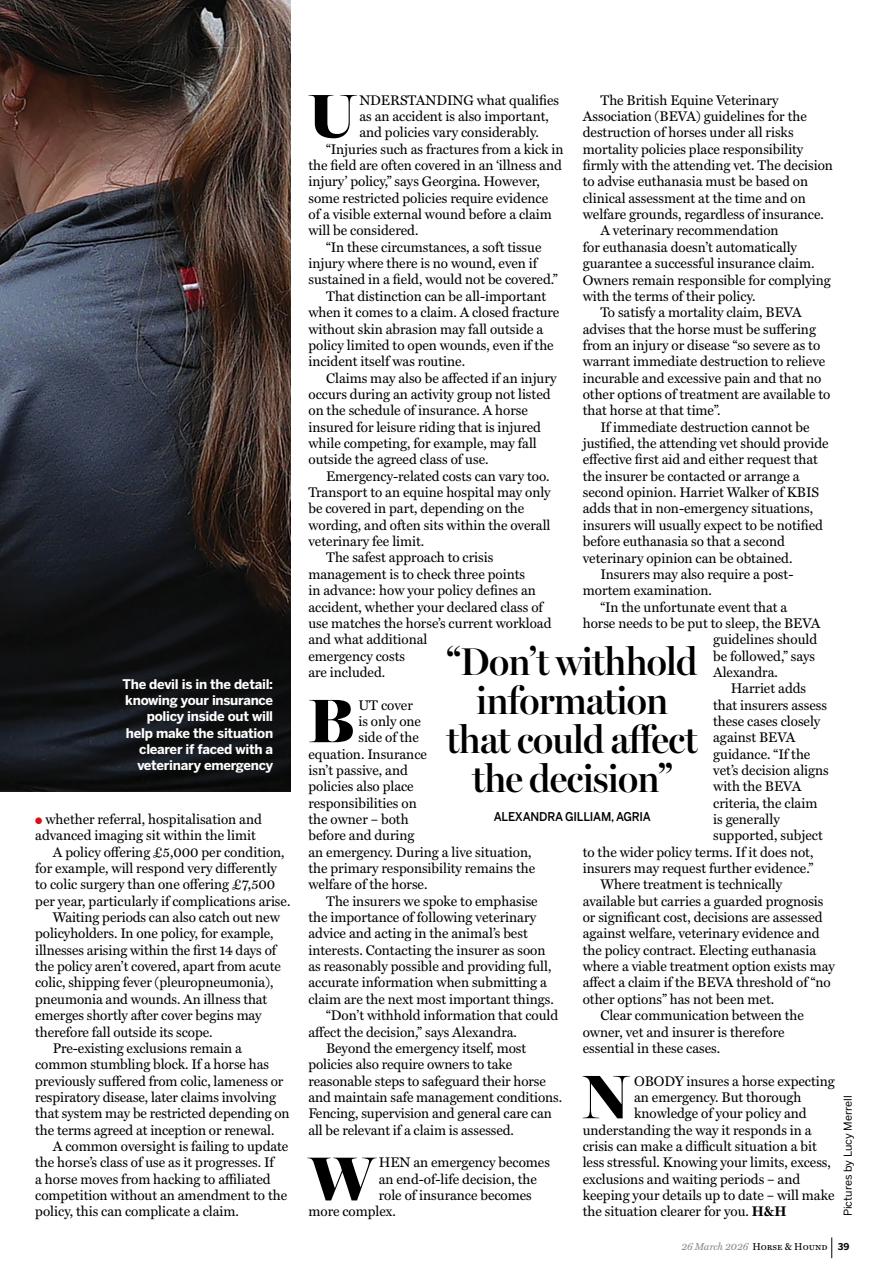 Horse & Hound Preview Pages