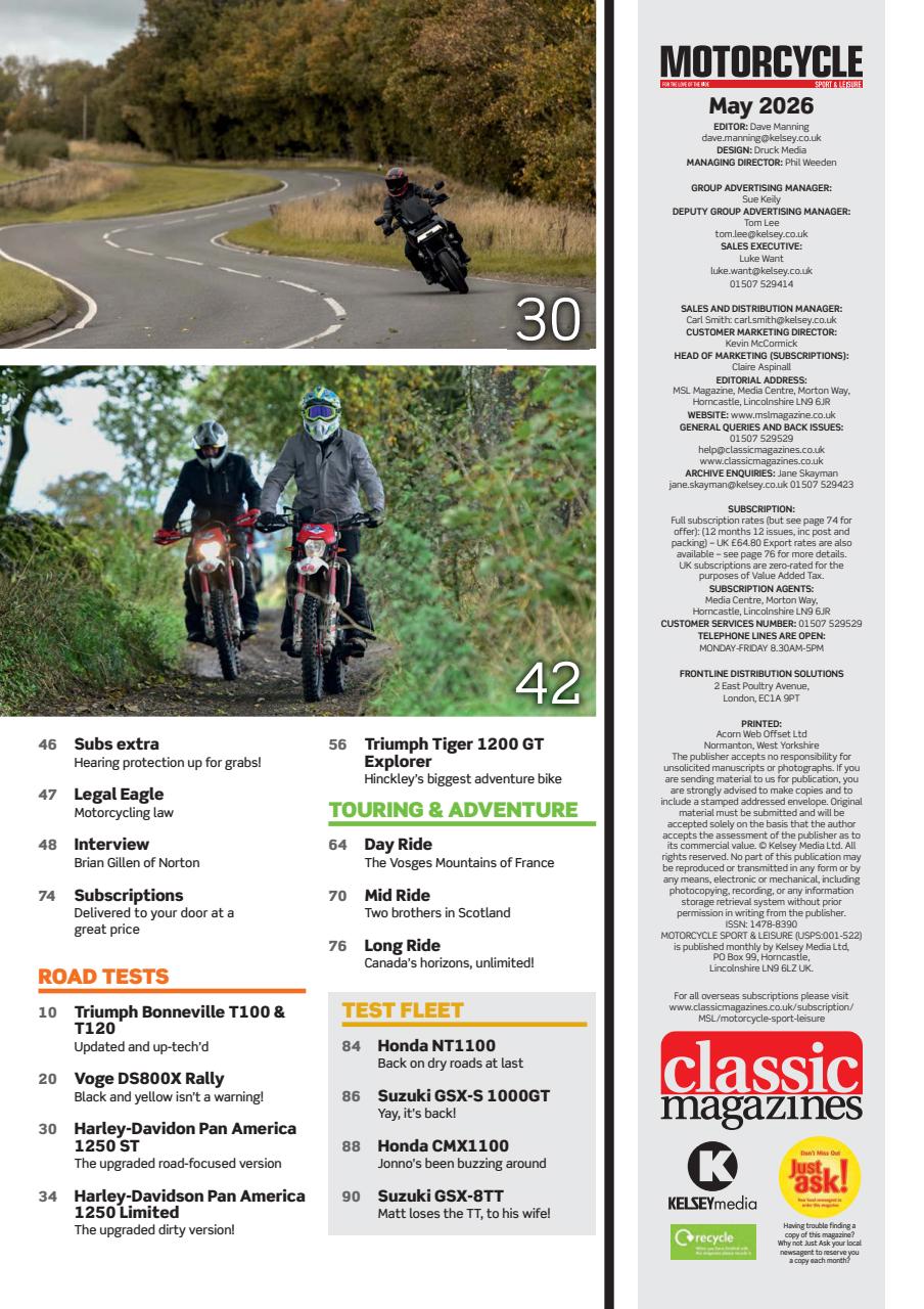 Motorcycle Sport & Leisure Preview Pages