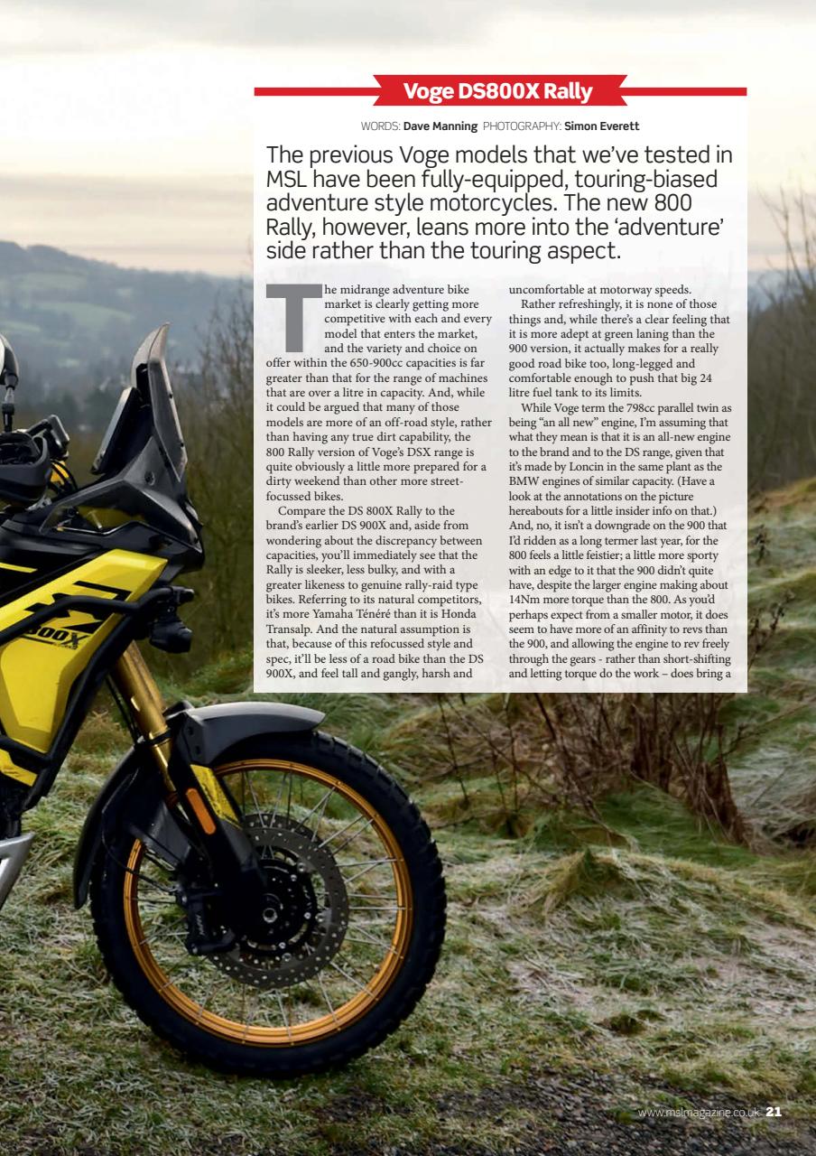 Motorcycle Sport & Leisure Preview Pages