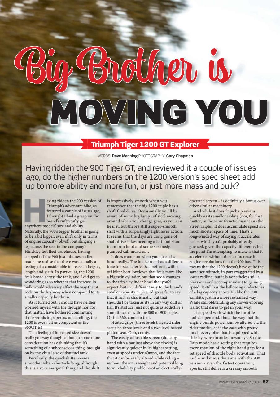 Motorcycle Sport & Leisure Preview Pages