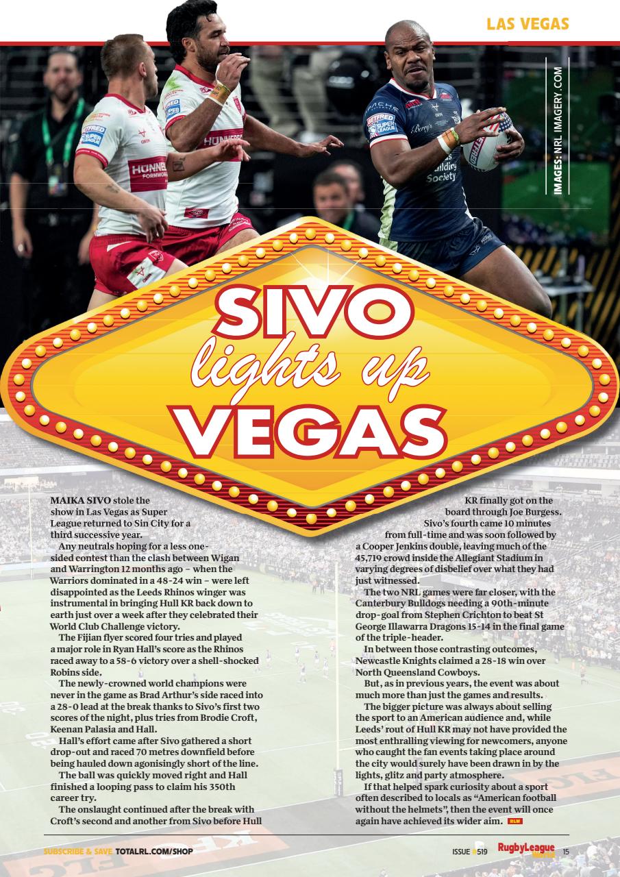 Rugby League World Preview Pages