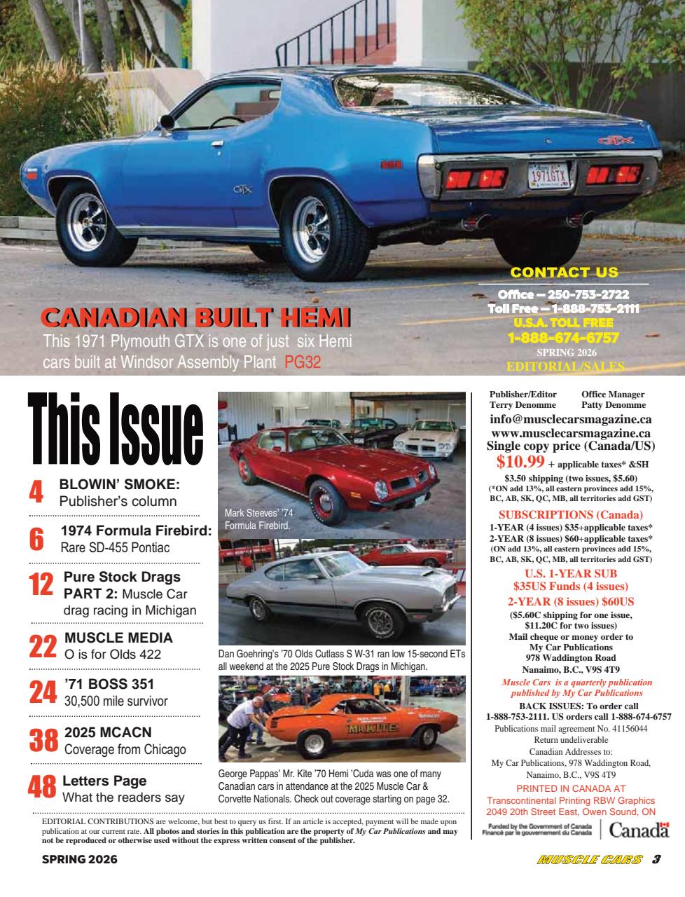 Muscle Cars Preview Pages