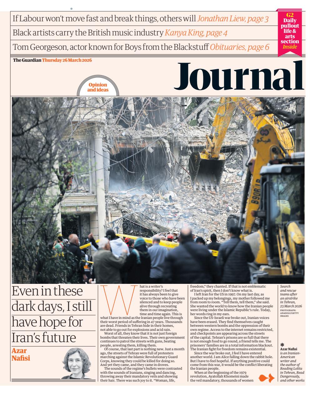 The Guardian Newspaper Preview Pages
