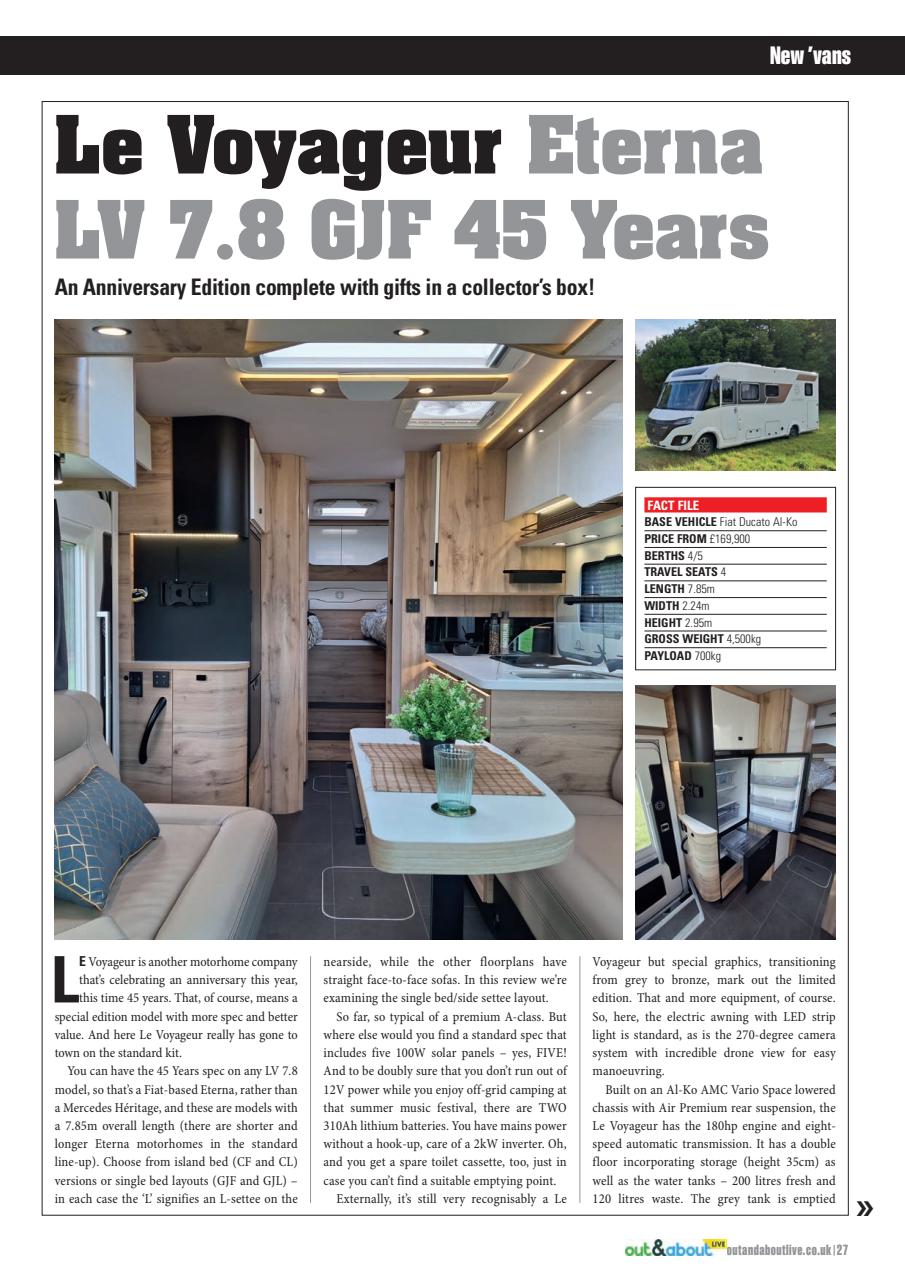 What Motorhome magazine Preview Pages