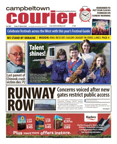 Campbeltown Courier issue Friday, March 27, 2026