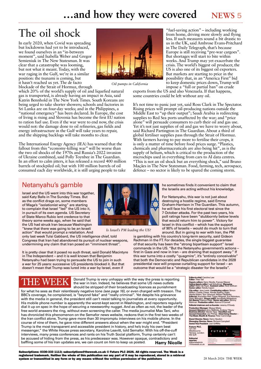 The Week Preview Pages