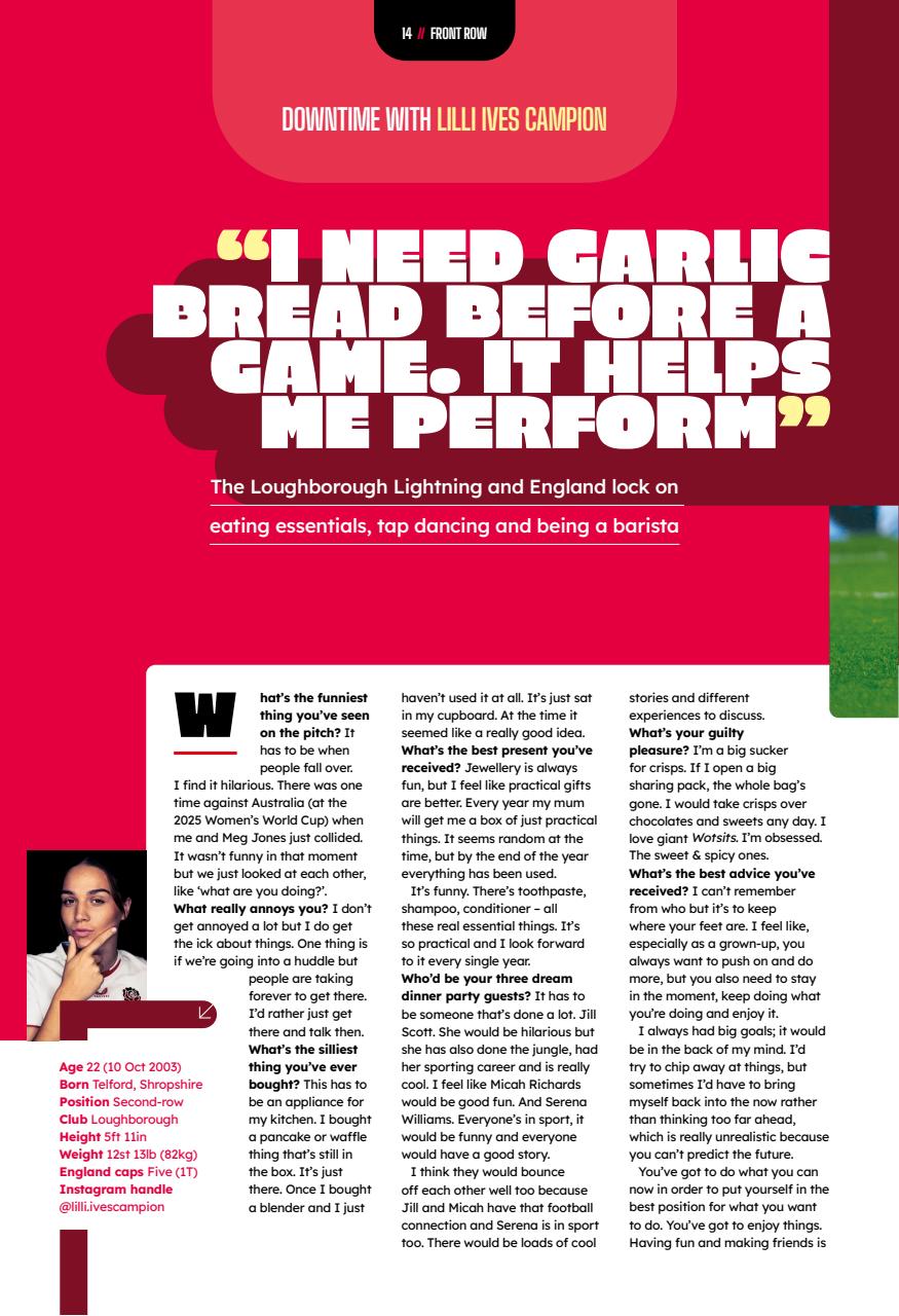 Rugby World Preview Pages