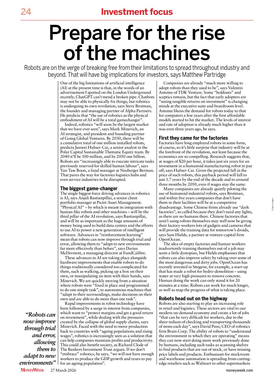 MoneyWeek Preview Pages