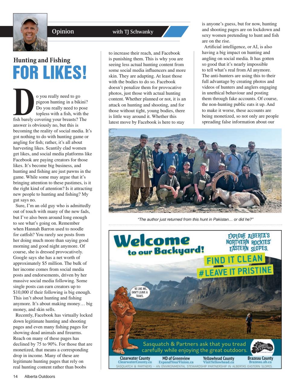 Alberta Outdoors Preview Pages
