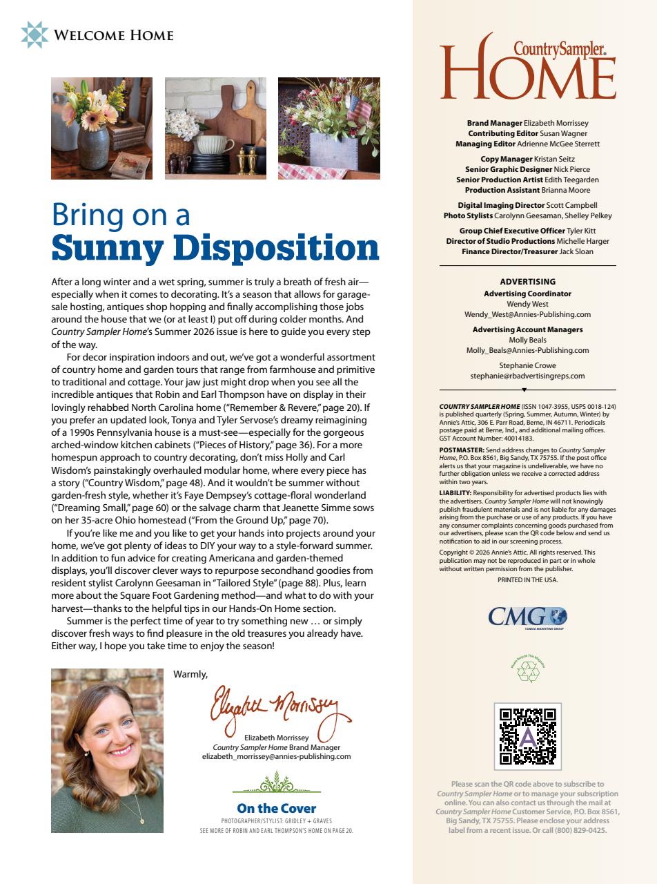 Country Sampler Home Preview Pages