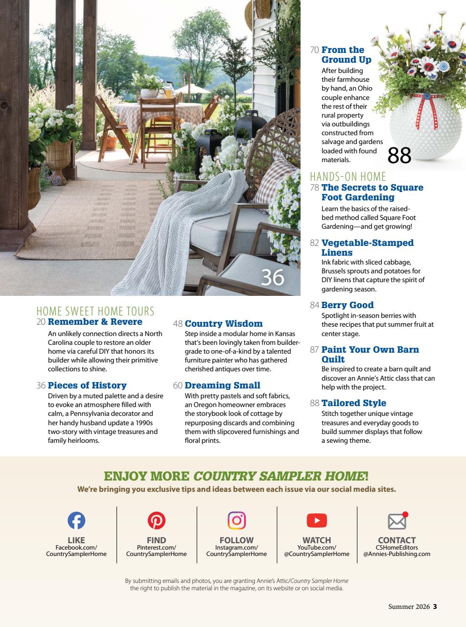 Country Sampler Home Preview Pages