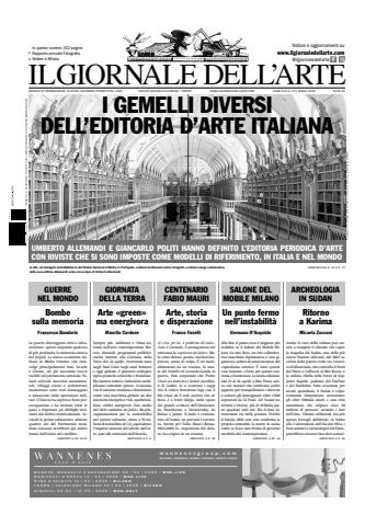 Il Giornale Dell’Arte issue aprile