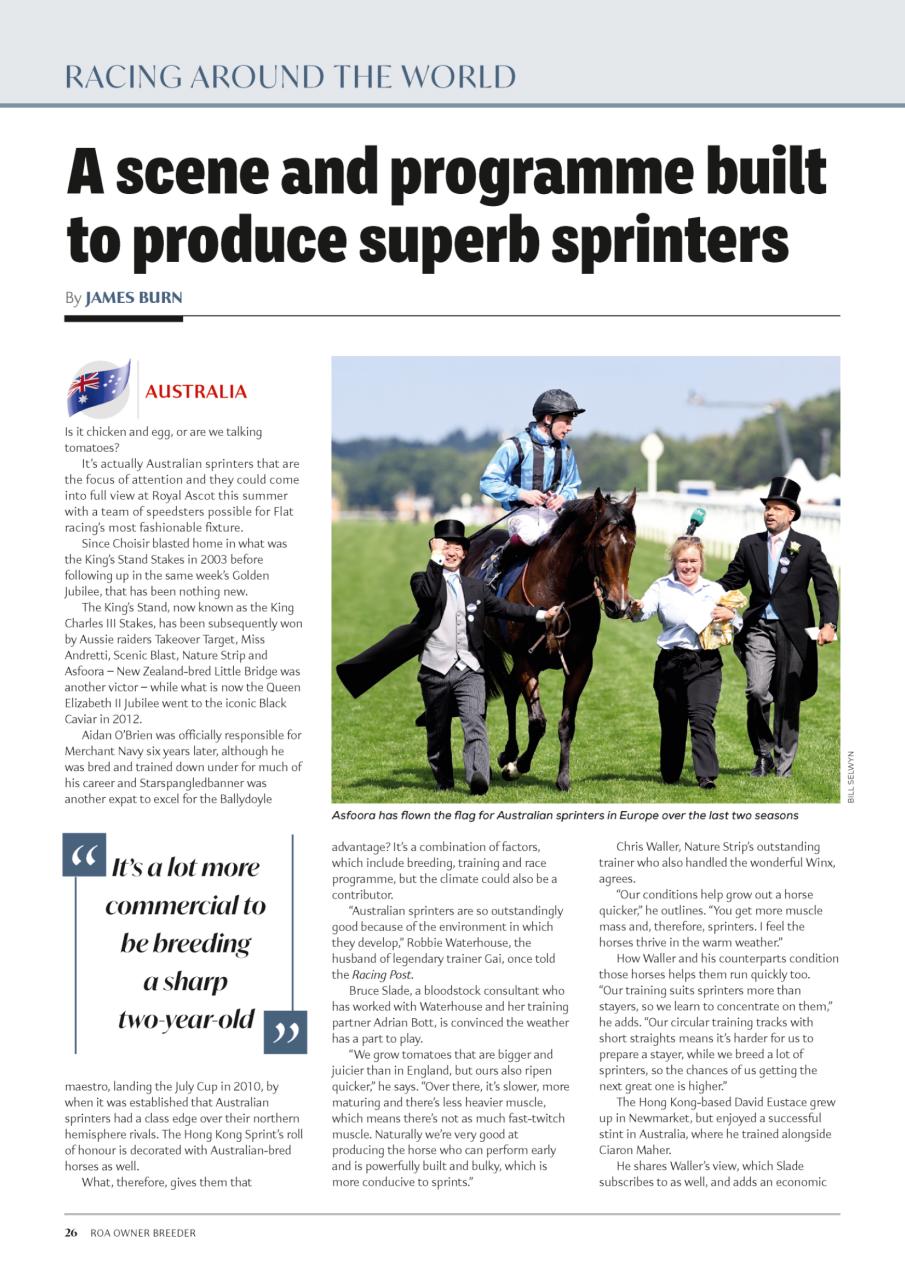 The Owner Breeder Preview Pages