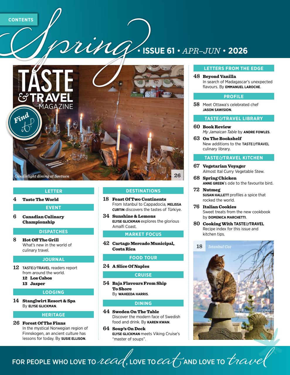 Taste & Travel International Preview Pages