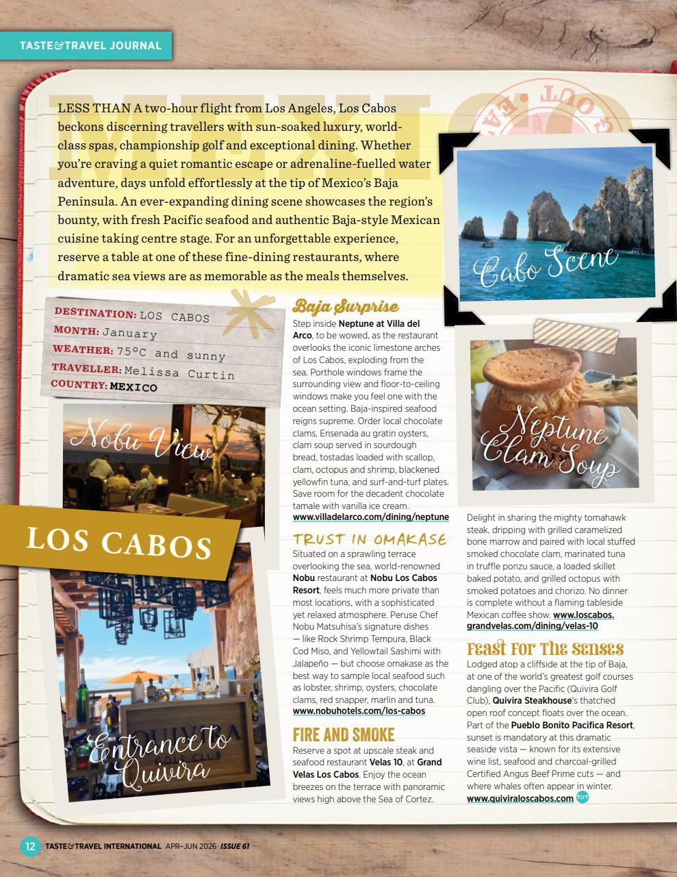 Taste & Travel International Preview Pages