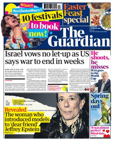 The Guardian Newspaper issue Saturday, 28 March 2026