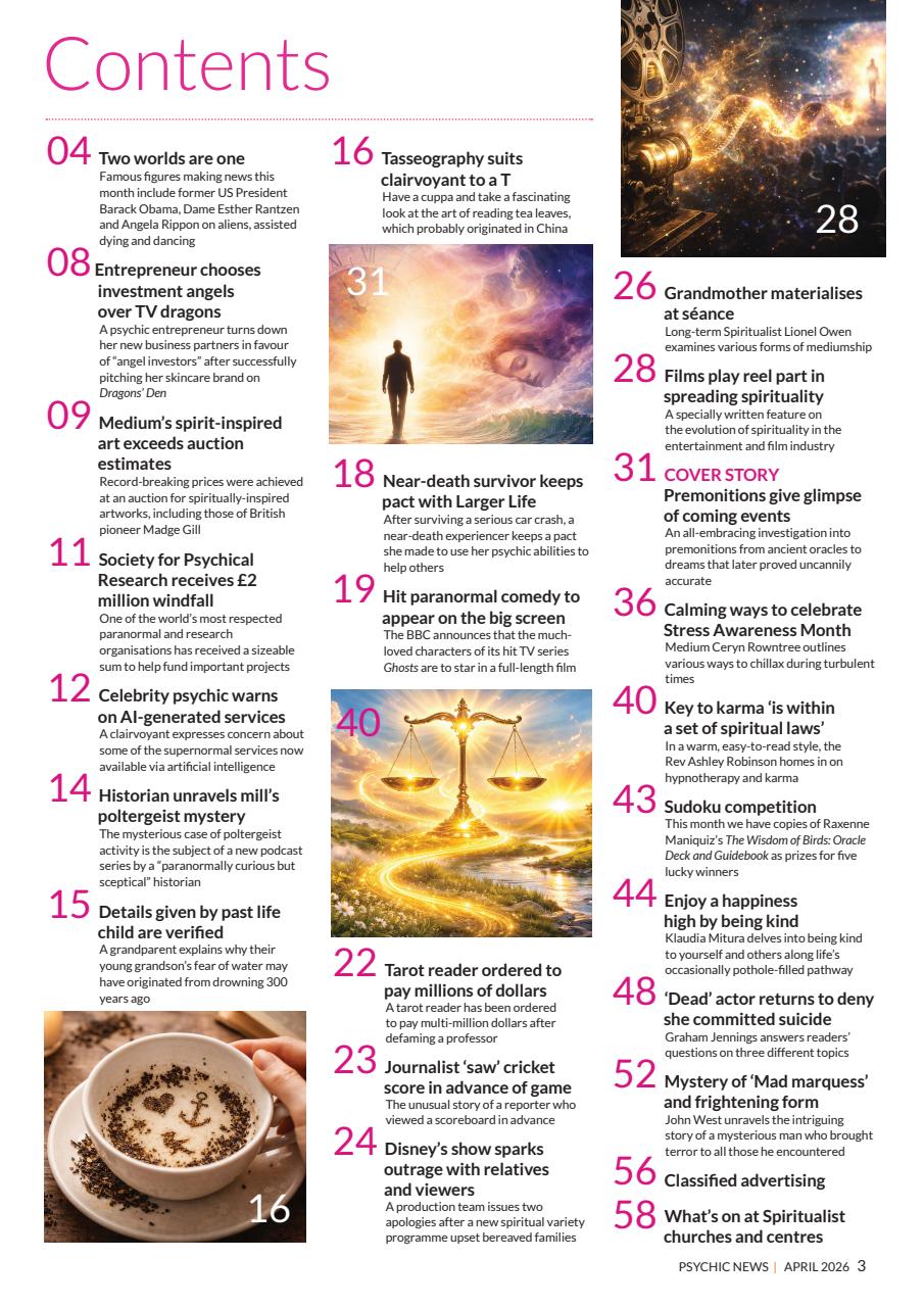 Psychic News Preview Pages