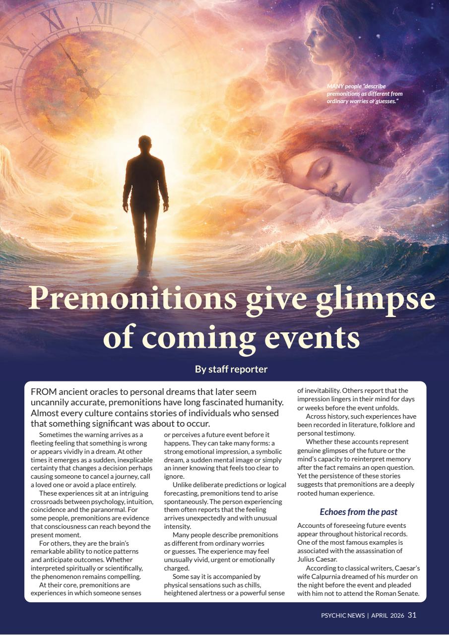 Psychic News Preview Pages