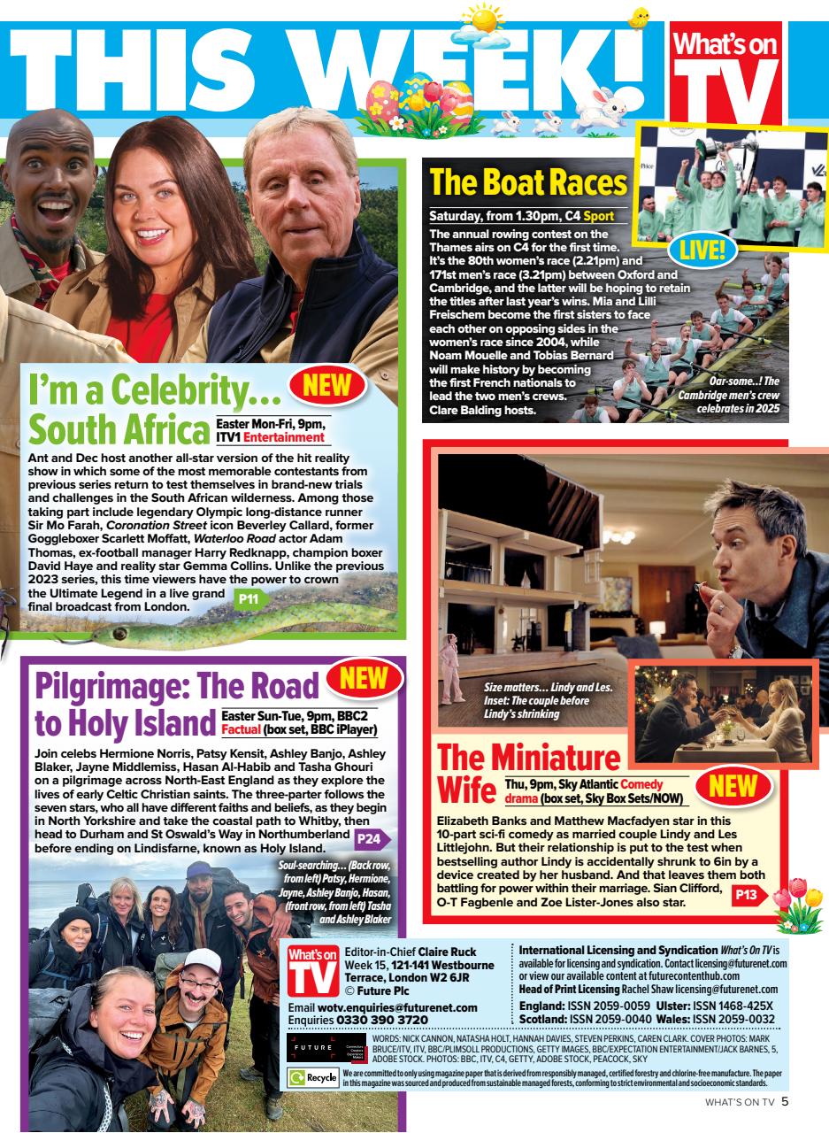 What's on TV Preview Pages