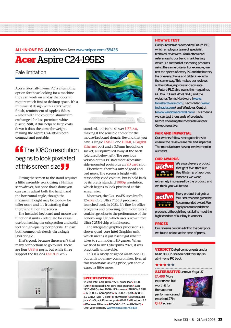 Computer Active Preview Pages