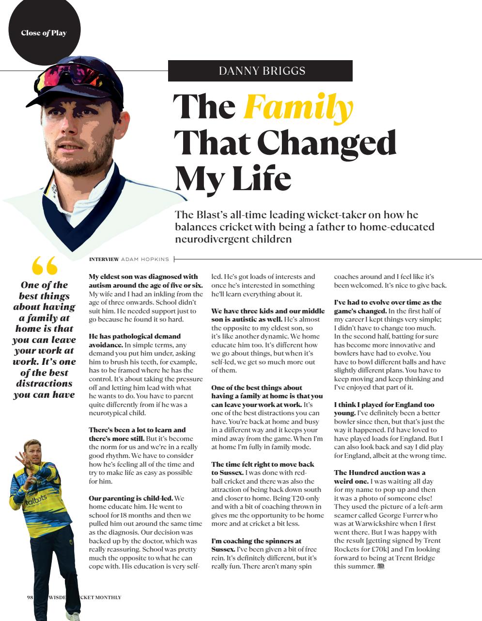 Wisden Cricket Monthly Preview Pages