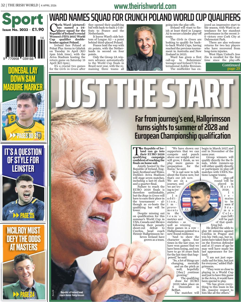 Irish World Preview Pages