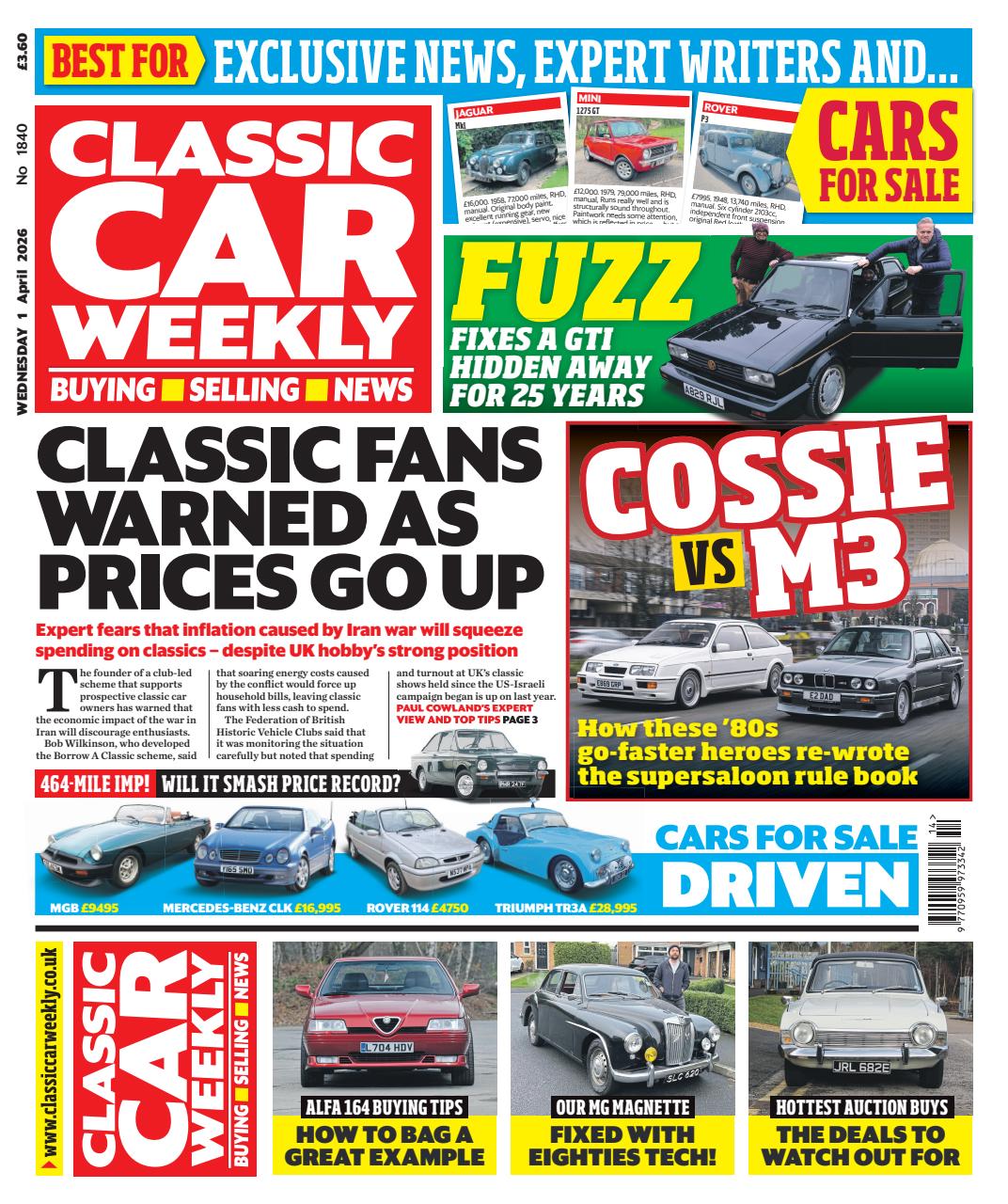 Classic Car Weekly Preview Pages