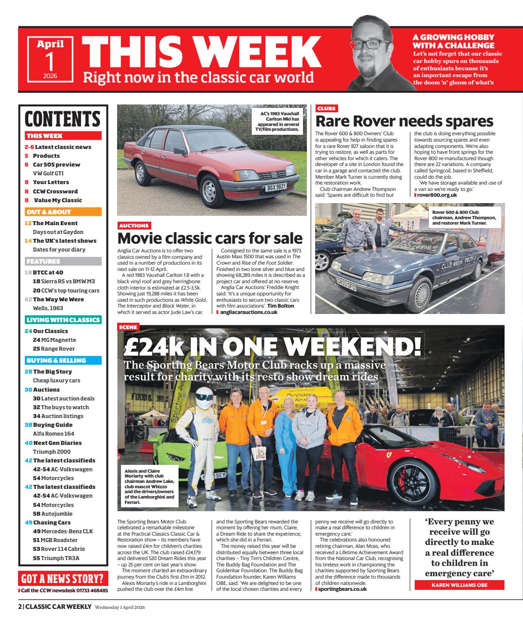 Classic Car Weekly Preview Pages