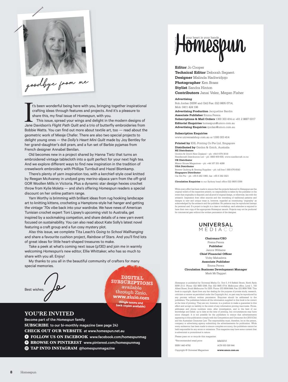 Homespun Preview Pages