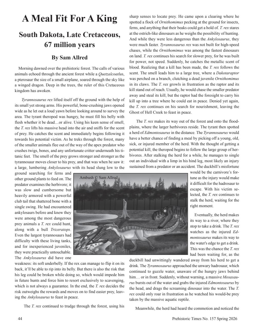 Prehistoric Times Preview Pages