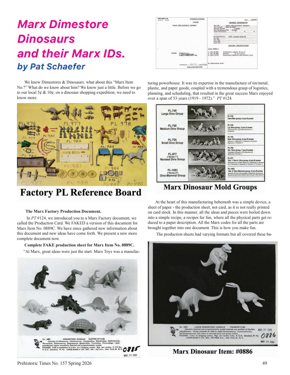 Prehistoric Times Preview Pages