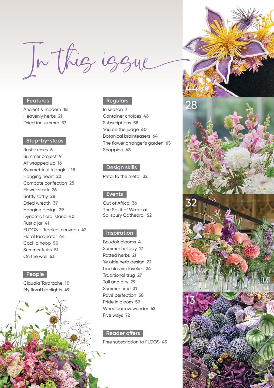 The Flower Arranger Preview Pages