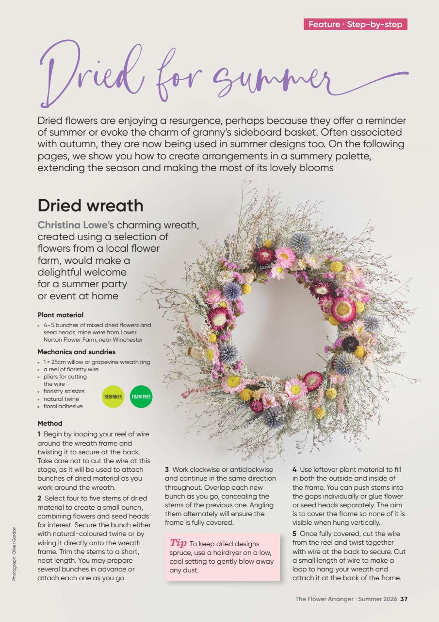 The Flower Arranger Preview Pages