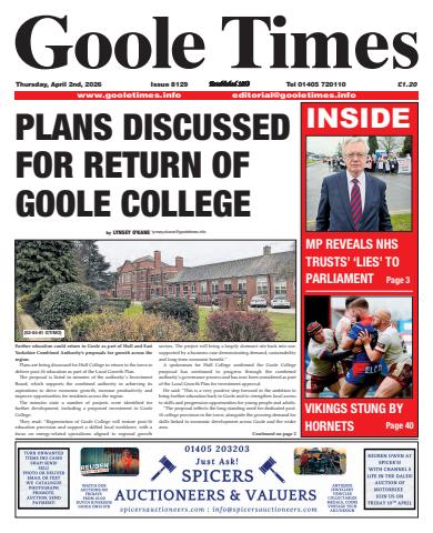 Goole Times issue April 2nd 2026