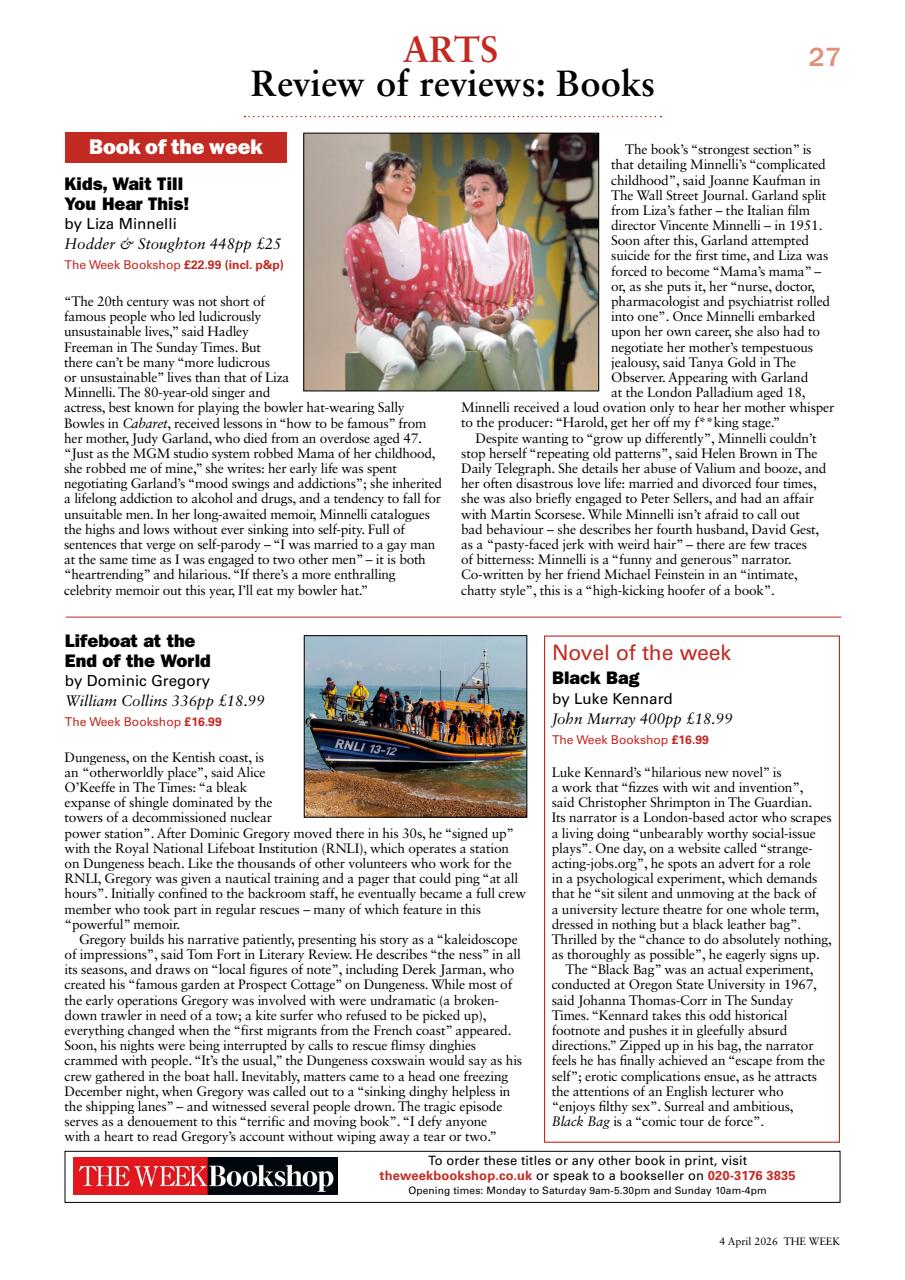 The Week Preview Pages