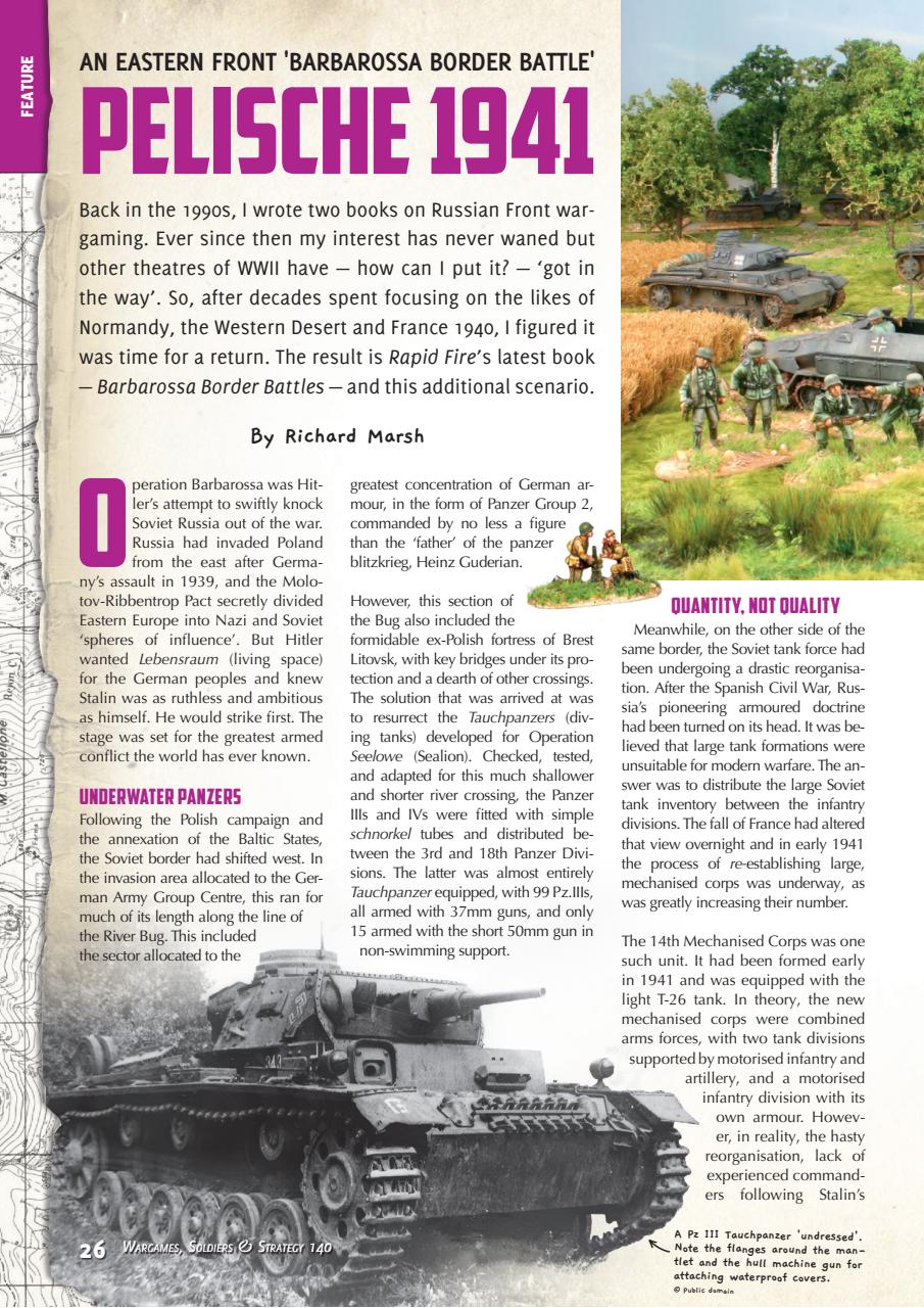 Wargames, Soldiers & Strategy Preview Pages