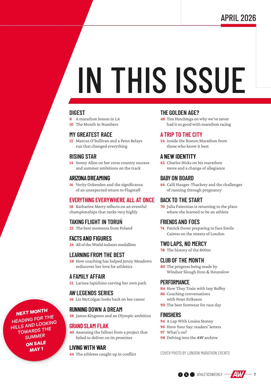 AW – Athletics Weekly Magazine Preview Pages