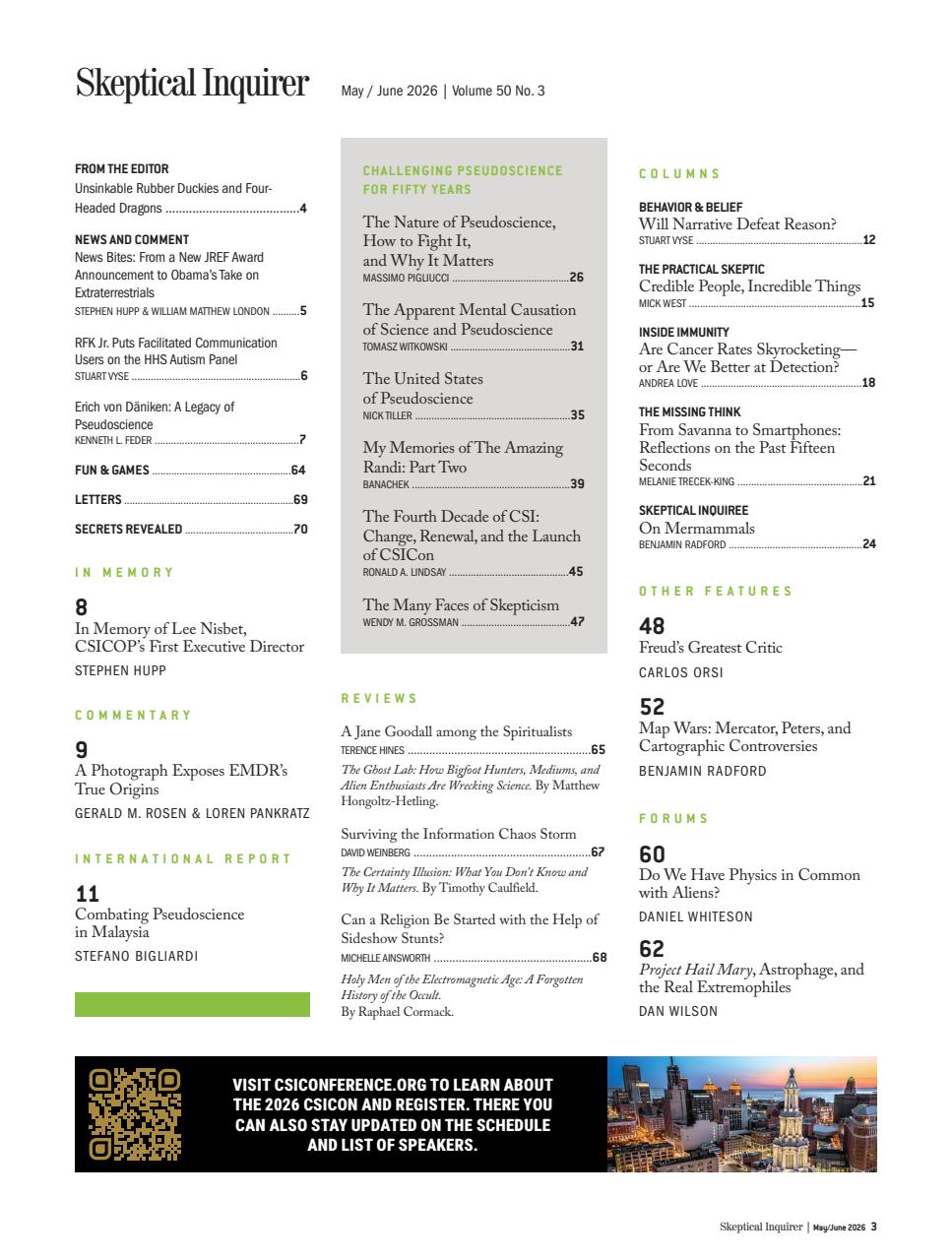 Skeptical Inquirer Preview Pages
