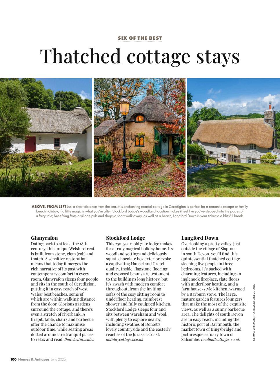 Homes & Antiques Magazine Preview Pages