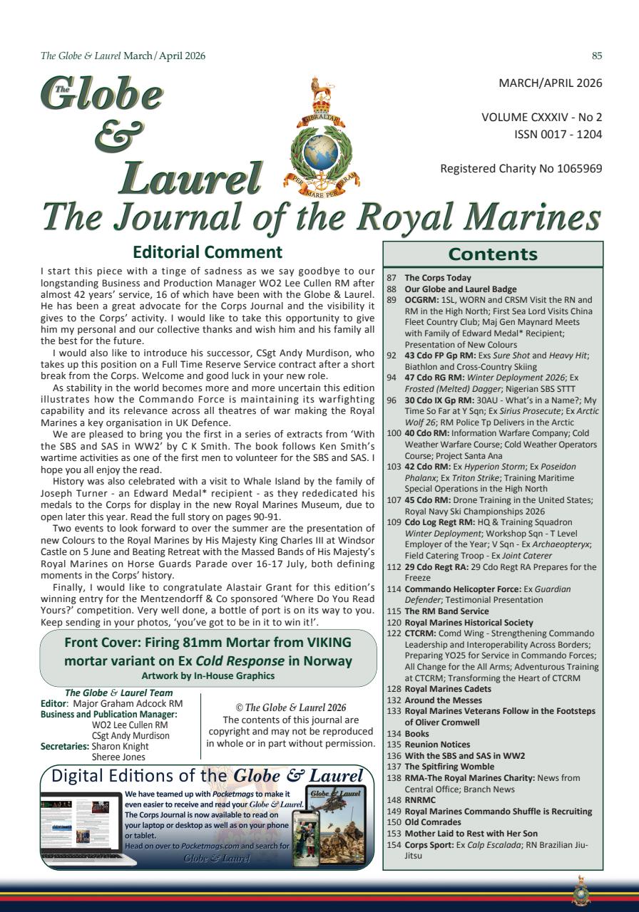 Globe & Laurel Preview Pages