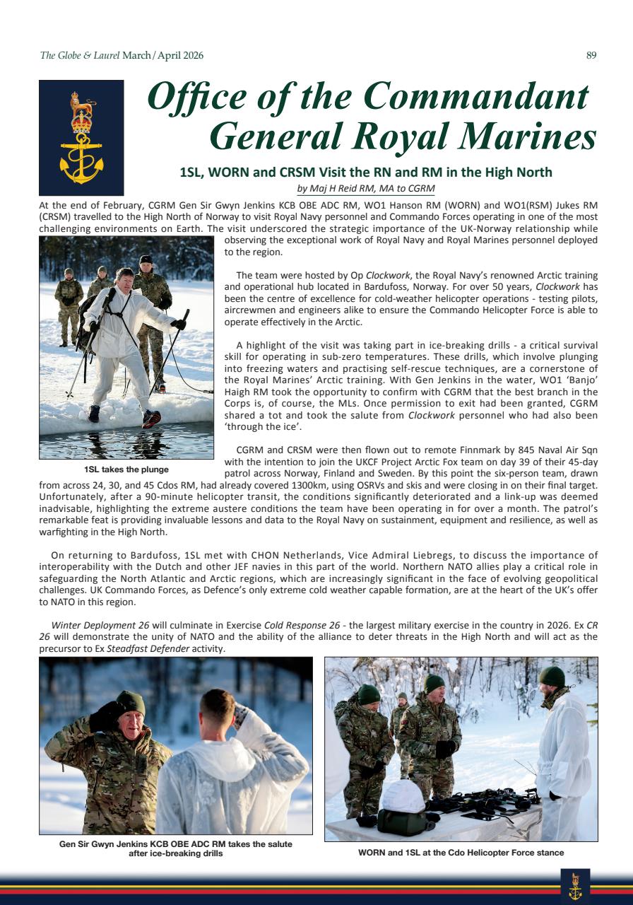 Globe & Laurel Preview Pages