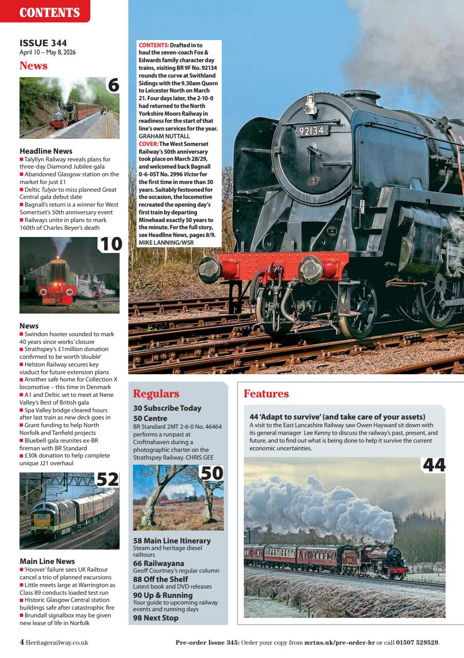 Heritage Railway Preview Pages