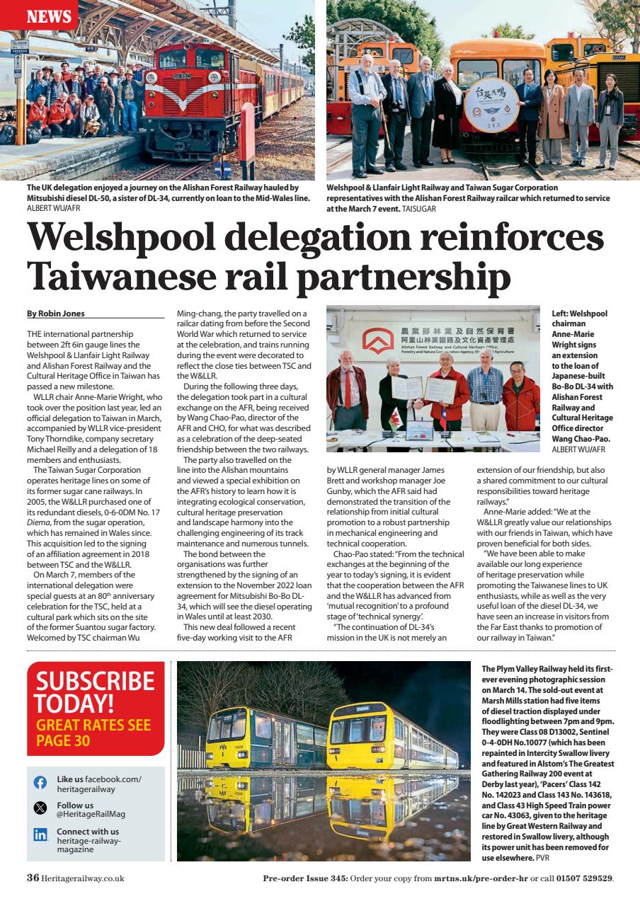 Heritage Railway Preview Pages